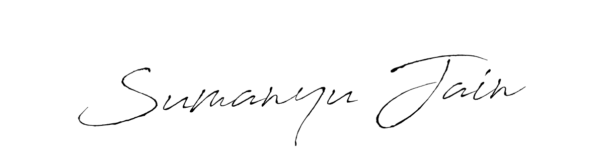 Sumanyu Jain stylish signature style. Best Handwritten Sign (Antro_Vectra) for my name. Handwritten Signature Collection Ideas for my name Sumanyu Jain. Sumanyu Jain signature style 6 images and pictures png