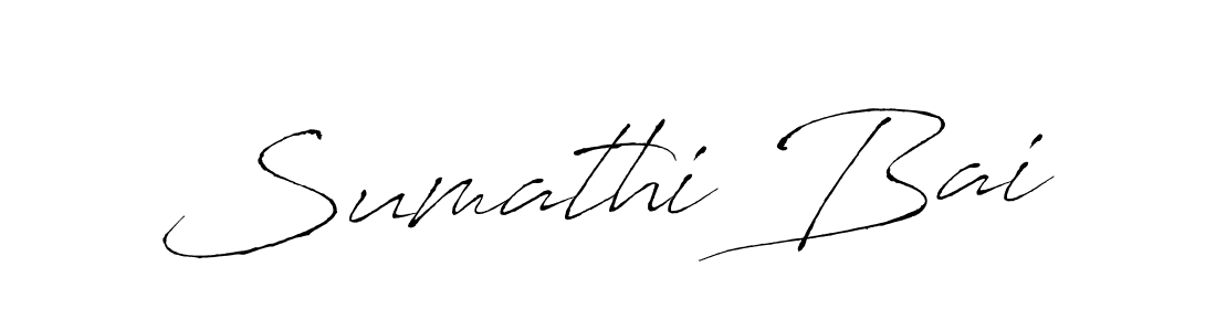 Create a beautiful signature design for name Sumathi Bai. With this signature (Antro_Vectra) fonts, you can make a handwritten signature for free. Sumathi Bai signature style 6 images and pictures png