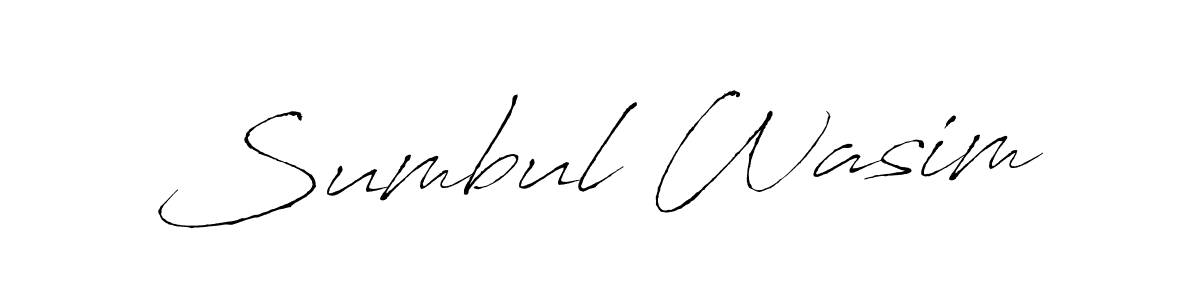 Use a signature maker to create a handwritten signature online. With this signature software, you can design (Antro_Vectra) your own signature for name Sumbul Wasim. Sumbul Wasim signature style 6 images and pictures png