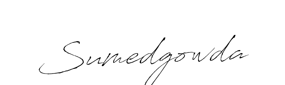 Use a signature maker to create a handwritten signature online. With this signature software, you can design (Antro_Vectra) your own signature for name Sumedgowda. Sumedgowda signature style 6 images and pictures png