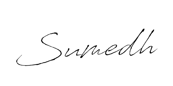How to make Sumedh name signature. Use Antro_Vectra style for creating short signs online. This is the latest handwritten sign. Sumedh signature style 6 images and pictures png