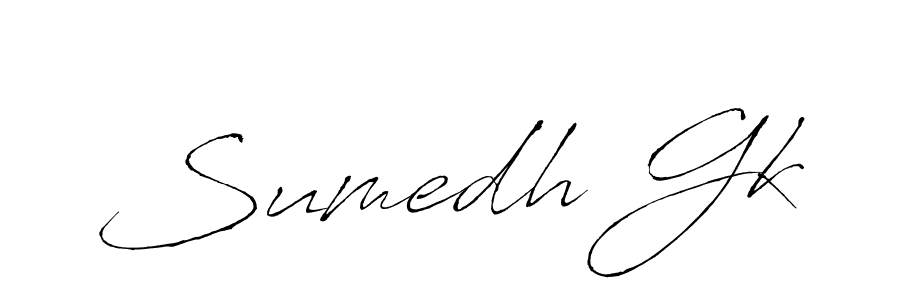 How to make Sumedh Gk signature? Antro_Vectra is a professional autograph style. Create handwritten signature for Sumedh Gk name. Sumedh Gk signature style 6 images and pictures png