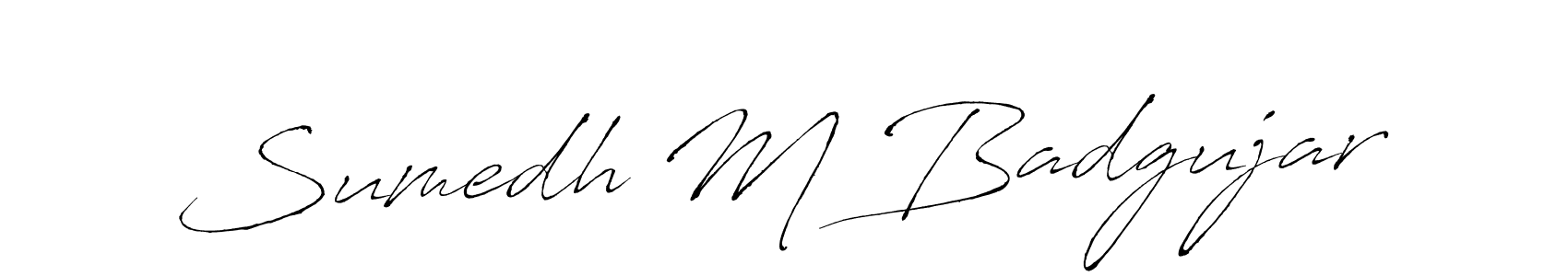 Similarly Antro_Vectra is the best handwritten signature design. Signature creator online .You can use it as an online autograph creator for name Sumedh M Badgujar. Sumedh M Badgujar signature style 6 images and pictures png