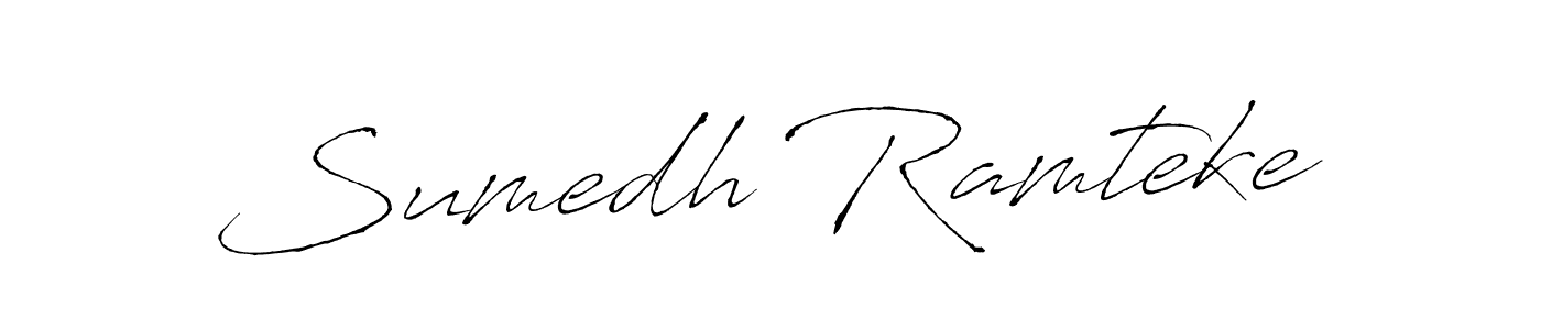 You should practise on your own different ways (Antro_Vectra) to write your name (Sumedh Ramteke) in signature. don't let someone else do it for you. Sumedh Ramteke signature style 6 images and pictures png