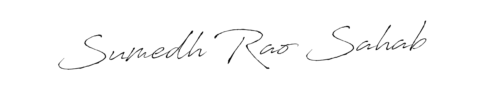 Use a signature maker to create a handwritten signature online. With this signature software, you can design (Antro_Vectra) your own signature for name Sumedh Rao Sahab. Sumedh Rao Sahab signature style 6 images and pictures png