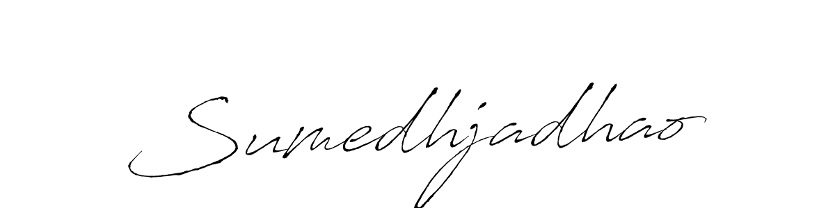 How to make Sumedhjadhao signature? Antro_Vectra is a professional autograph style. Create handwritten signature for Sumedhjadhao name. Sumedhjadhao signature style 6 images and pictures png