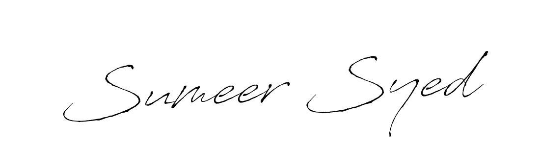 Also You can easily find your signature by using the search form. We will create Sumeer Syed name handwritten signature images for you free of cost using Antro_Vectra sign style. Sumeer Syed signature style 6 images and pictures png