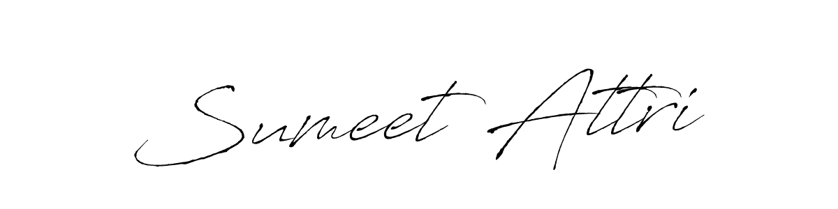 This is the best signature style for the Sumeet Attri name. Also you like these signature font (Antro_Vectra). Mix name signature. Sumeet Attri signature style 6 images and pictures png