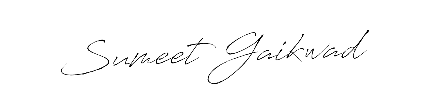 Sumeet Gaikwad stylish signature style. Best Handwritten Sign (Antro_Vectra) for my name. Handwritten Signature Collection Ideas for my name Sumeet Gaikwad. Sumeet Gaikwad signature style 6 images and pictures png