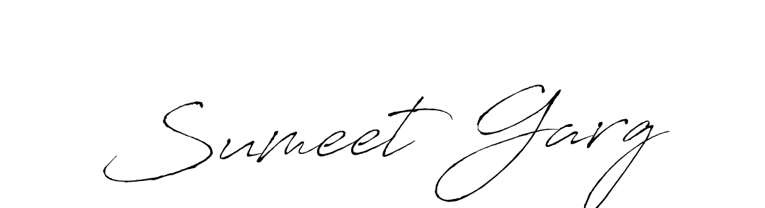 Create a beautiful signature design for name Sumeet Garg. With this signature (Antro_Vectra) fonts, you can make a handwritten signature for free. Sumeet Garg signature style 6 images and pictures png
