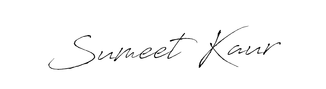Create a beautiful signature design for name Sumeet Kaur. With this signature (Antro_Vectra) fonts, you can make a handwritten signature for free. Sumeet Kaur signature style 6 images and pictures png