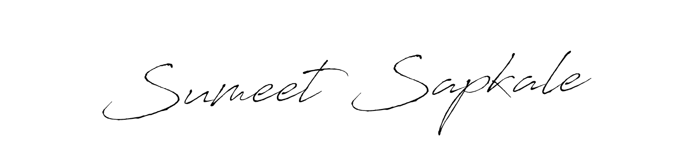 Also we have Sumeet Sapkale name is the best signature style. Create professional handwritten signature collection using Antro_Vectra autograph style. Sumeet Sapkale signature style 6 images and pictures png