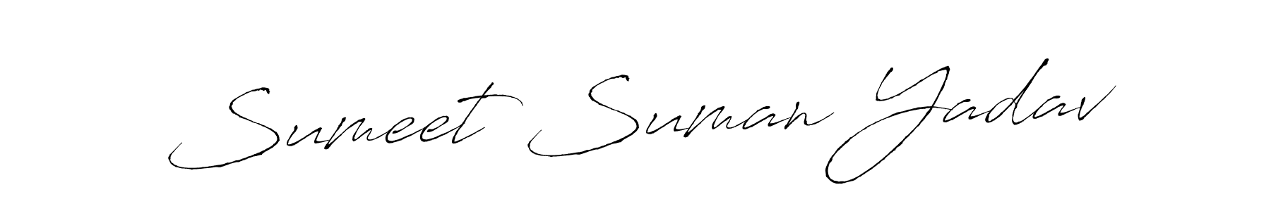 It looks lik you need a new signature style for name Sumeet Suman Yadav. Design unique handwritten (Antro_Vectra) signature with our free signature maker in just a few clicks. Sumeet Suman Yadav signature style 6 images and pictures png