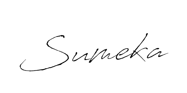 How to make Sumeka signature? Antro_Vectra is a professional autograph style. Create handwritten signature for Sumeka name. Sumeka signature style 6 images and pictures png