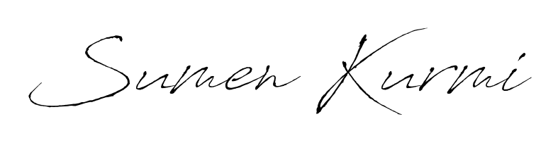 Create a beautiful signature design for name Sumen Kurmi. With this signature (Antro_Vectra) fonts, you can make a handwritten signature for free. Sumen Kurmi signature style 6 images and pictures png