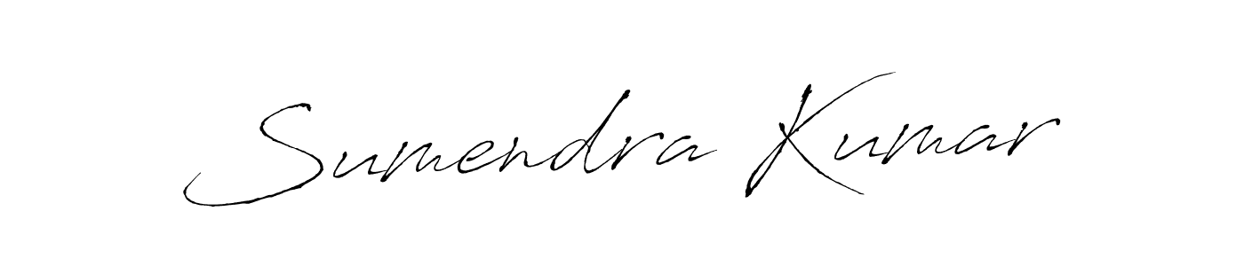 Create a beautiful signature design for name Sumendra Kumar. With this signature (Antro_Vectra) fonts, you can make a handwritten signature for free. Sumendra Kumar signature style 6 images and pictures png