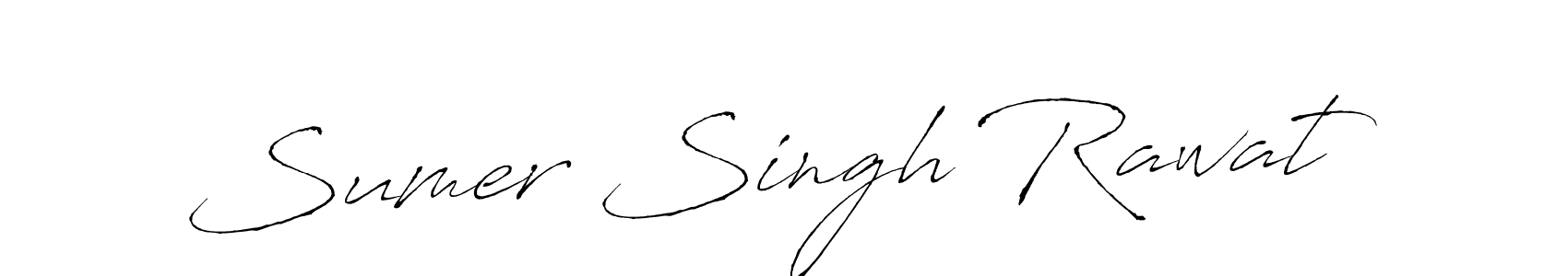 Design your own signature with our free online signature maker. With this signature software, you can create a handwritten (Antro_Vectra) signature for name Sumer Singh Rawat. Sumer Singh Rawat signature style 6 images and pictures png