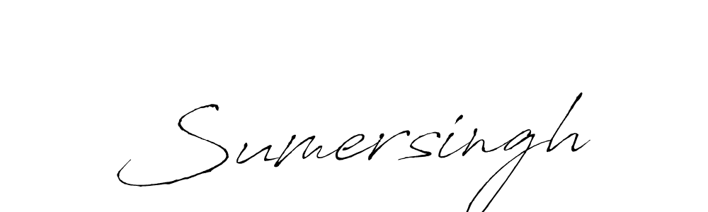 Sumersingh stylish signature style. Best Handwritten Sign (Antro_Vectra) for my name. Handwritten Signature Collection Ideas for my name Sumersingh. Sumersingh signature style 6 images and pictures png