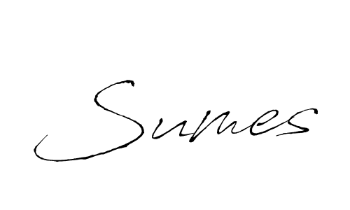 Design your own signature with our free online signature maker. With this signature software, you can create a handwritten (Antro_Vectra) signature for name Sumes. Sumes signature style 6 images and pictures png