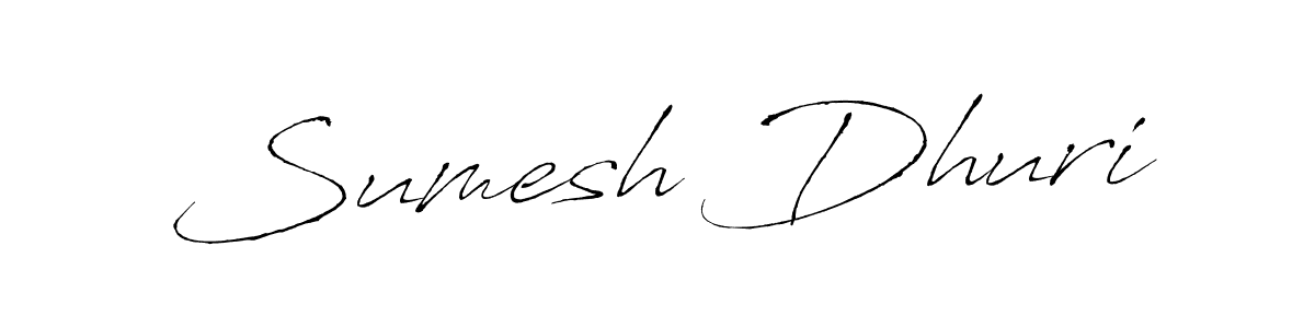 Make a beautiful signature design for name Sumesh Dhuri. With this signature (Antro_Vectra) style, you can create a handwritten signature for free. Sumesh Dhuri signature style 6 images and pictures png