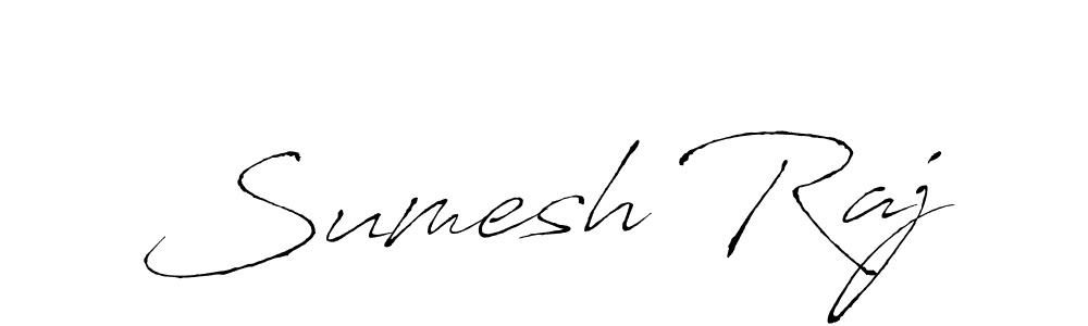 Create a beautiful signature design for name Sumesh Raj. With this signature (Antro_Vectra) fonts, you can make a handwritten signature for free. Sumesh Raj signature style 6 images and pictures png
