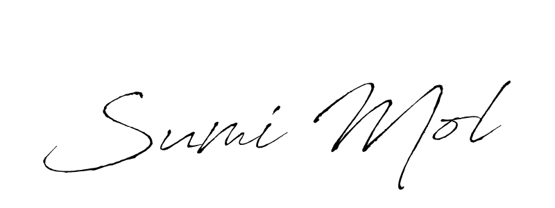 Sumi Mol stylish signature style. Best Handwritten Sign (Antro_Vectra) for my name. Handwritten Signature Collection Ideas for my name Sumi Mol. Sumi Mol signature style 6 images and pictures png