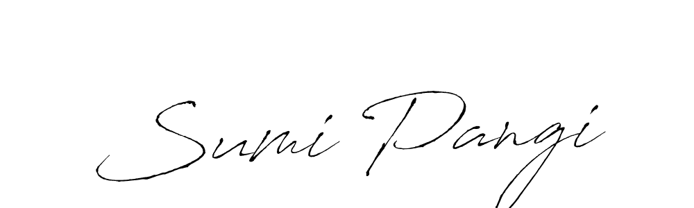 Similarly Antro_Vectra is the best handwritten signature design. Signature creator online .You can use it as an online autograph creator for name Sumi Pangi. Sumi Pangi signature style 6 images and pictures png