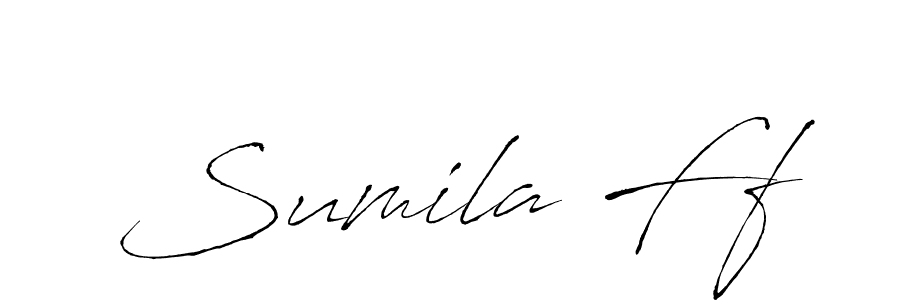 How to make Sumila Ff name signature. Use Antro_Vectra style for creating short signs online. This is the latest handwritten sign. Sumila Ff signature style 6 images and pictures png
