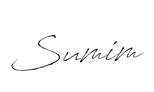 You should practise on your own different ways (Antro_Vectra) to write your name (Sumim) in signature. don't let someone else do it for you. Sumim signature style 6 images and pictures png