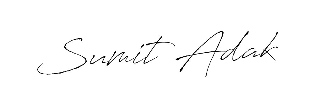 The best way (Antro_Vectra) to make a short signature is to pick only two or three words in your name. The name Sumit Adak include a total of six letters. For converting this name. Sumit Adak signature style 6 images and pictures png