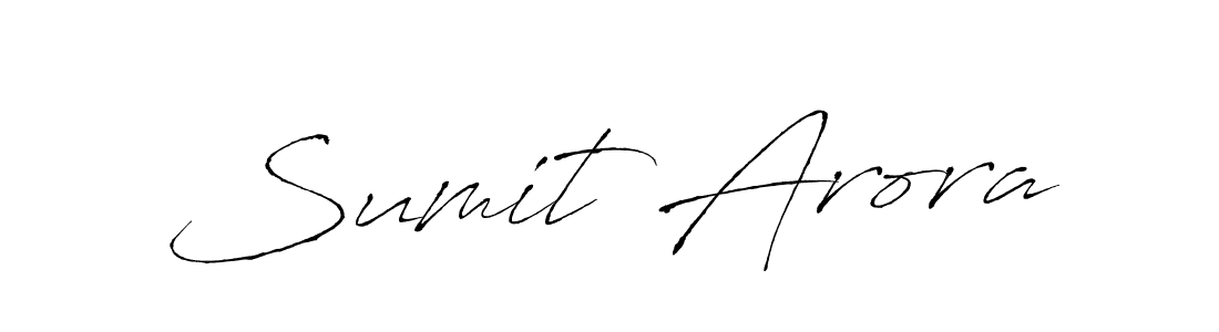 Create a beautiful signature design for name Sumit Arora. With this signature (Antro_Vectra) fonts, you can make a handwritten signature for free. Sumit Arora signature style 6 images and pictures png