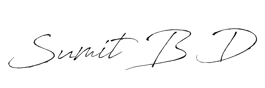 How to make Sumit B D signature? Antro_Vectra is a professional autograph style. Create handwritten signature for Sumit B D name. Sumit B D signature style 6 images and pictures png