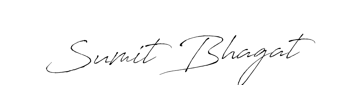 Make a beautiful signature design for name Sumit Bhagat. With this signature (Antro_Vectra) style, you can create a handwritten signature for free. Sumit Bhagat signature style 6 images and pictures png