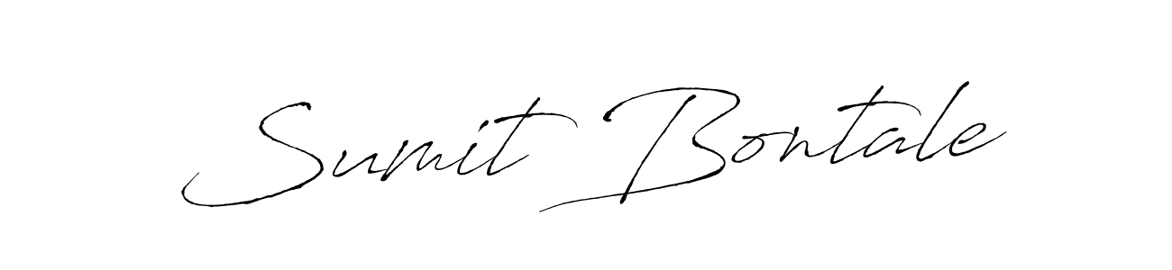 Also You can easily find your signature by using the search form. We will create Sumit Bontale name handwritten signature images for you free of cost using Antro_Vectra sign style. Sumit Bontale signature style 6 images and pictures png