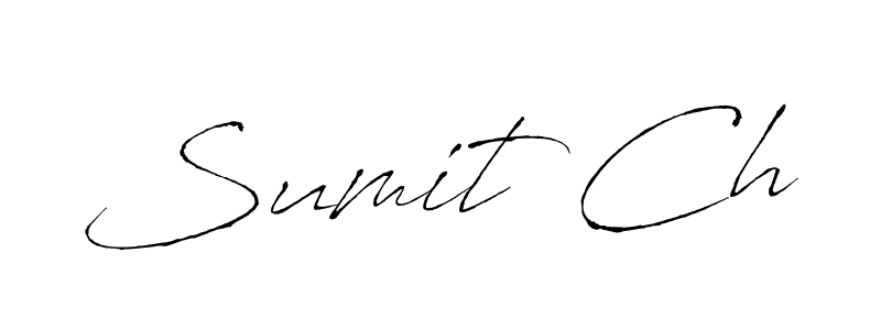 Use a signature maker to create a handwritten signature online. With this signature software, you can design (Antro_Vectra) your own signature for name Sumit Ch. Sumit Ch signature style 6 images and pictures png