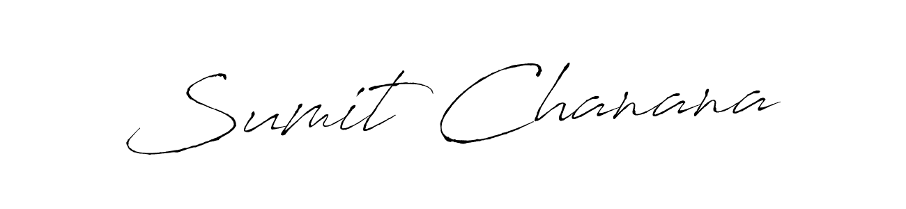 Make a beautiful signature design for name Sumit Chanana. With this signature (Antro_Vectra) style, you can create a handwritten signature for free. Sumit Chanana signature style 6 images and pictures png