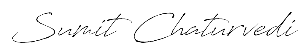 Download transparent PNG signature for name Sumit Chaturvedi styled with Antro_Vectra font. Ready to paste directly into PDF and Word agreements. Sumit Chaturvedi signature style 6 images and pictures png