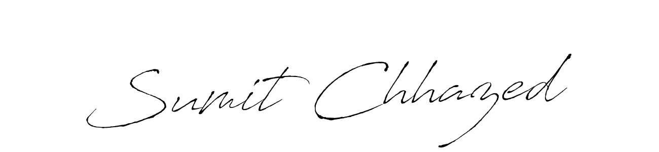 Antro_Vectra is a professional signature style that is perfect for those who want to add a touch of class to their signature. It is also a great choice for those who want to make their signature more unique. Get Sumit Chhazed name to fancy signature for free. Sumit Chhazed signature style 6 images and pictures png