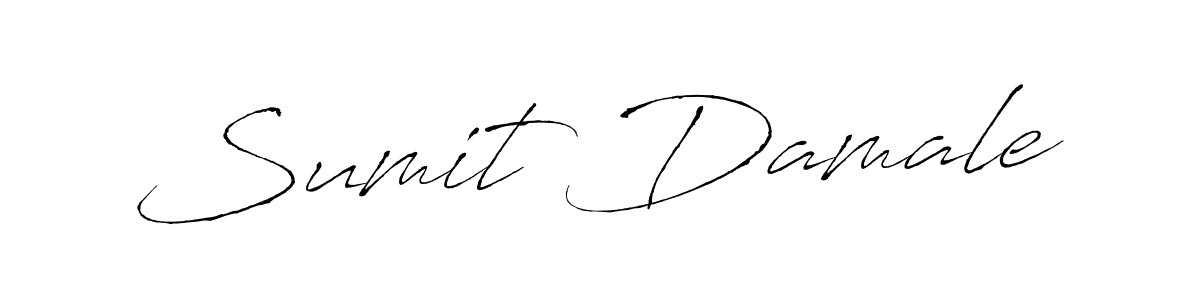 Create a beautiful signature design for name Sumit Damale. With this signature (Antro_Vectra) fonts, you can make a handwritten signature for free. Sumit Damale signature style 6 images and pictures png