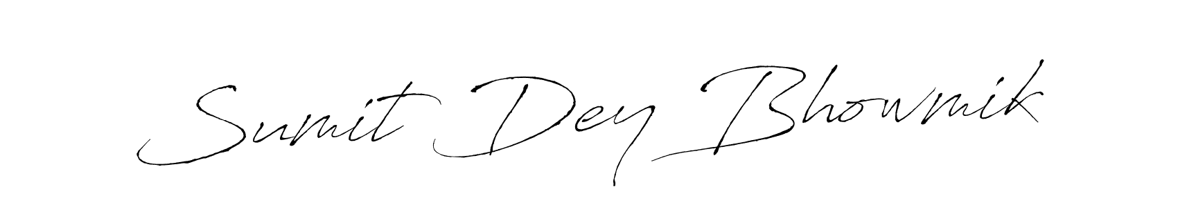 How to make Sumit Dey Bhowmik name signature. Use Antro_Vectra style for creating short signs online. This is the latest handwritten sign. Sumit Dey Bhowmik signature style 6 images and pictures png