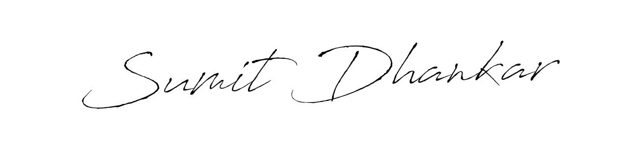 Sumit Dhankar stylish signature style. Best Handwritten Sign (Antro_Vectra) for my name. Handwritten Signature Collection Ideas for my name Sumit Dhankar. Sumit Dhankar signature style 6 images and pictures png