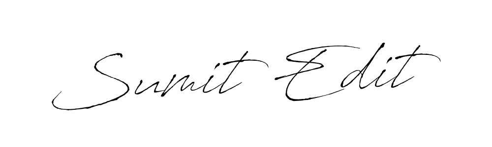 How to make Sumit Edit signature? Antro_Vectra is a professional autograph style. Create handwritten signature for Sumit Edit name. Sumit Edit signature style 6 images and pictures png