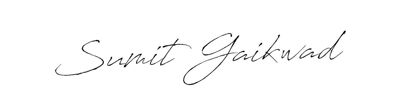 Make a beautiful signature design for name Sumit Gaikwad. With this signature (Antro_Vectra) style, you can create a handwritten signature for free. Sumit Gaikwad signature style 6 images and pictures png