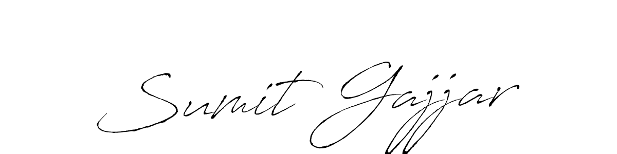 Design your own signature with our free online signature maker. With this signature software, you can create a handwritten (Antro_Vectra) signature for name Sumit Gajjar. Sumit Gajjar signature style 6 images and pictures png