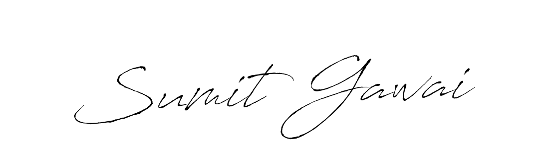 Sumit Gawai stylish signature style. Best Handwritten Sign (Antro_Vectra) for my name. Handwritten Signature Collection Ideas for my name Sumit Gawai. Sumit Gawai signature style 6 images and pictures png