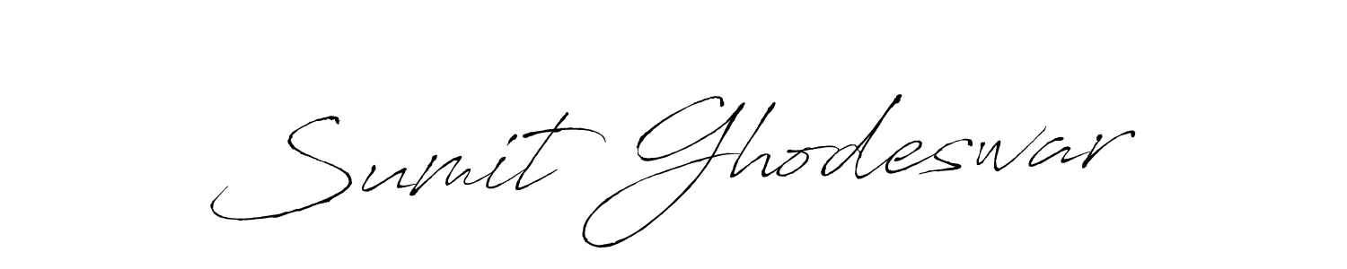 Make a beautiful signature design for name Sumit Ghodeswar. With this signature (Antro_Vectra) style, you can create a handwritten signature for free. Sumit Ghodeswar signature style 6 images and pictures png