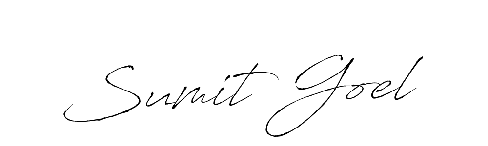 Create a beautiful signature design for name Sumit Goel. With this signature (Antro_Vectra) fonts, you can make a handwritten signature for free. Sumit Goel signature style 6 images and pictures png