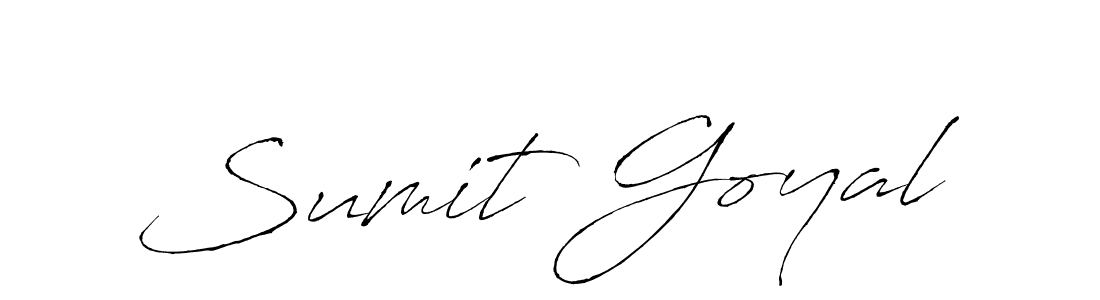 How to make Sumit Goyal signature? Antro_Vectra is a professional autograph style. Create handwritten signature for Sumit Goyal name. Sumit Goyal signature style 6 images and pictures png