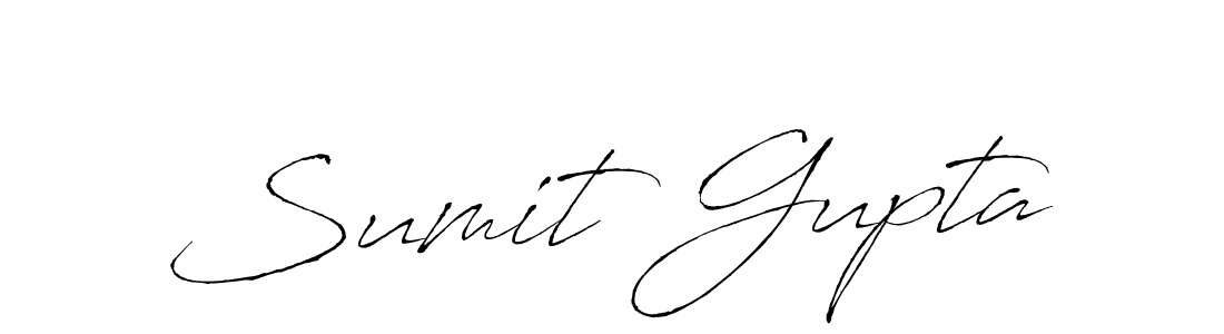 Design your own signature with our free online signature maker. With this signature software, you can create a handwritten (Antro_Vectra) signature for name Sumit Gupta. Sumit Gupta signature style 6 images and pictures png