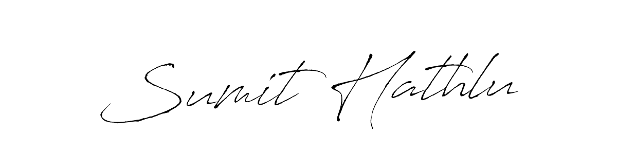 The best way (Antro_Vectra) to make a short signature is to pick only two or three words in your name. The name Sumit Hathlu include a total of six letters. For converting this name. Sumit Hathlu signature style 6 images and pictures png